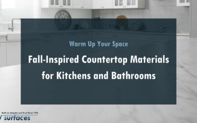 Warm Up Your Space: Fall-Inspired Countertop Materials for Kitchens and Bathrooms